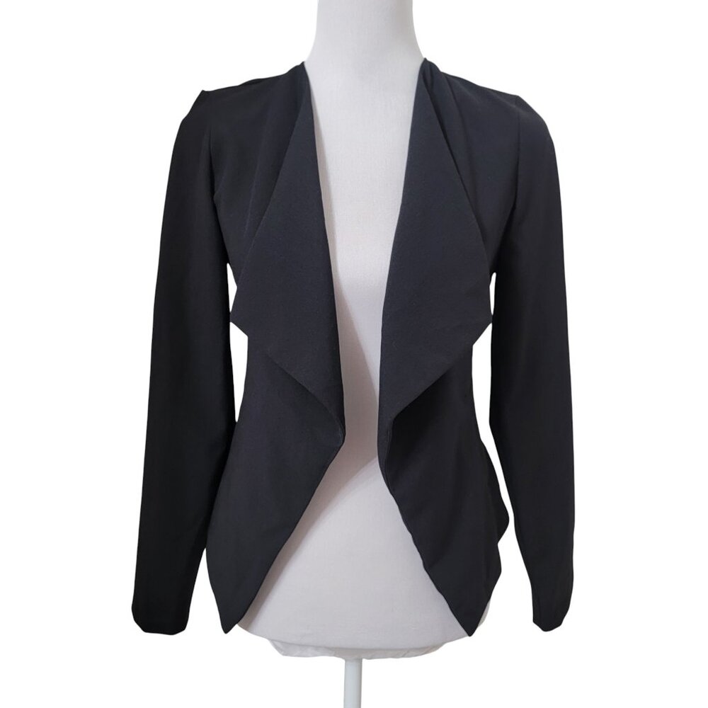 Charlotte Russe Size S Black Open Blazer / Lightweight Jacket